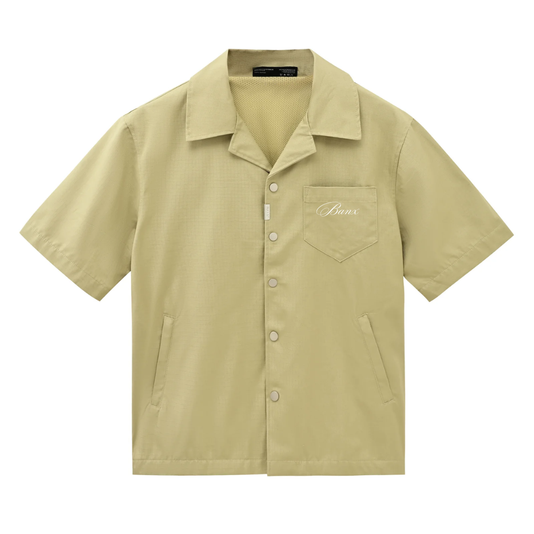 BANX CLUB Utility Button Up - Khaki