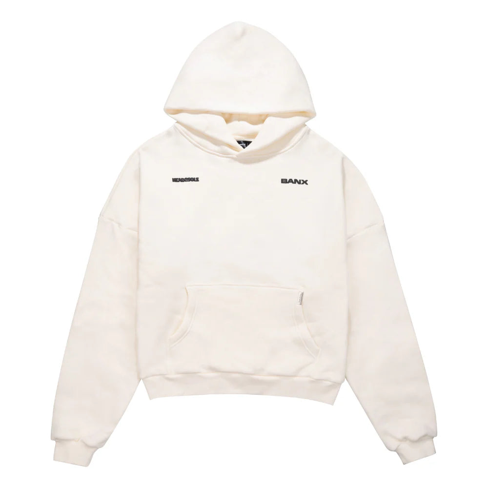 H2S x BANX - Bone White Hoodie / Stone Washed Blue Jeans - Bundle