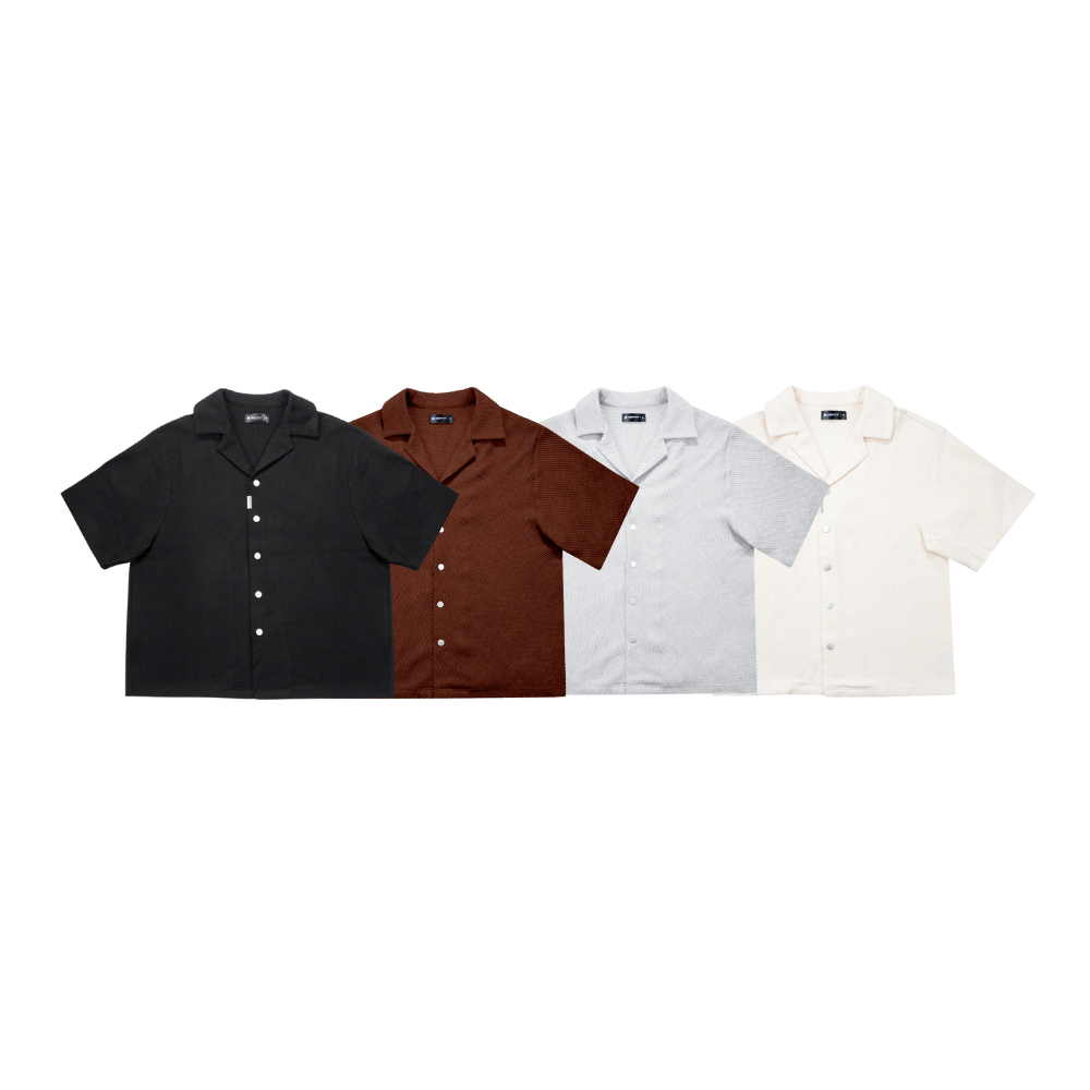 EBB - Signature Waffle Jersey Button Up - Colour Bundle