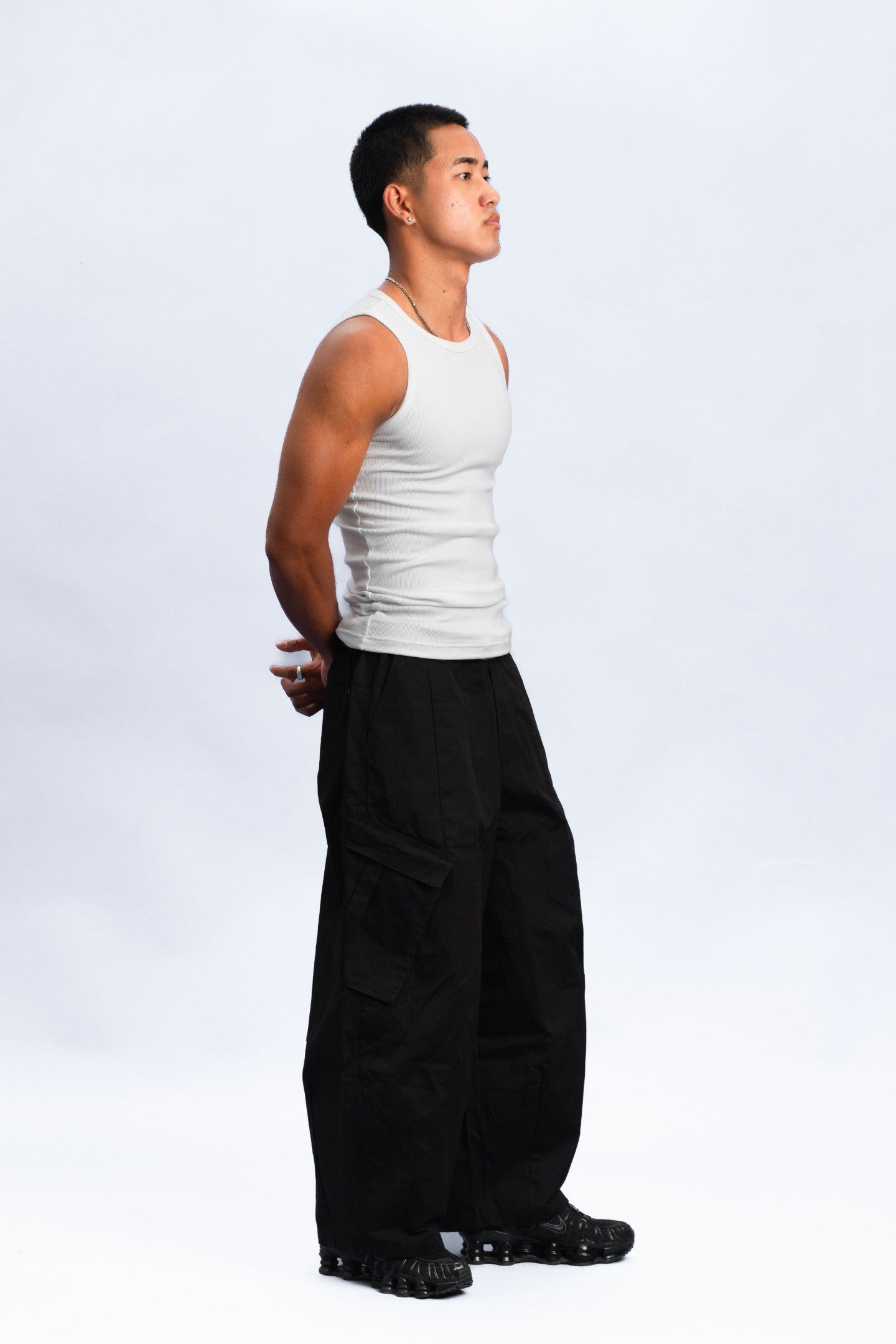 EBB - Ribbed Singlet - White