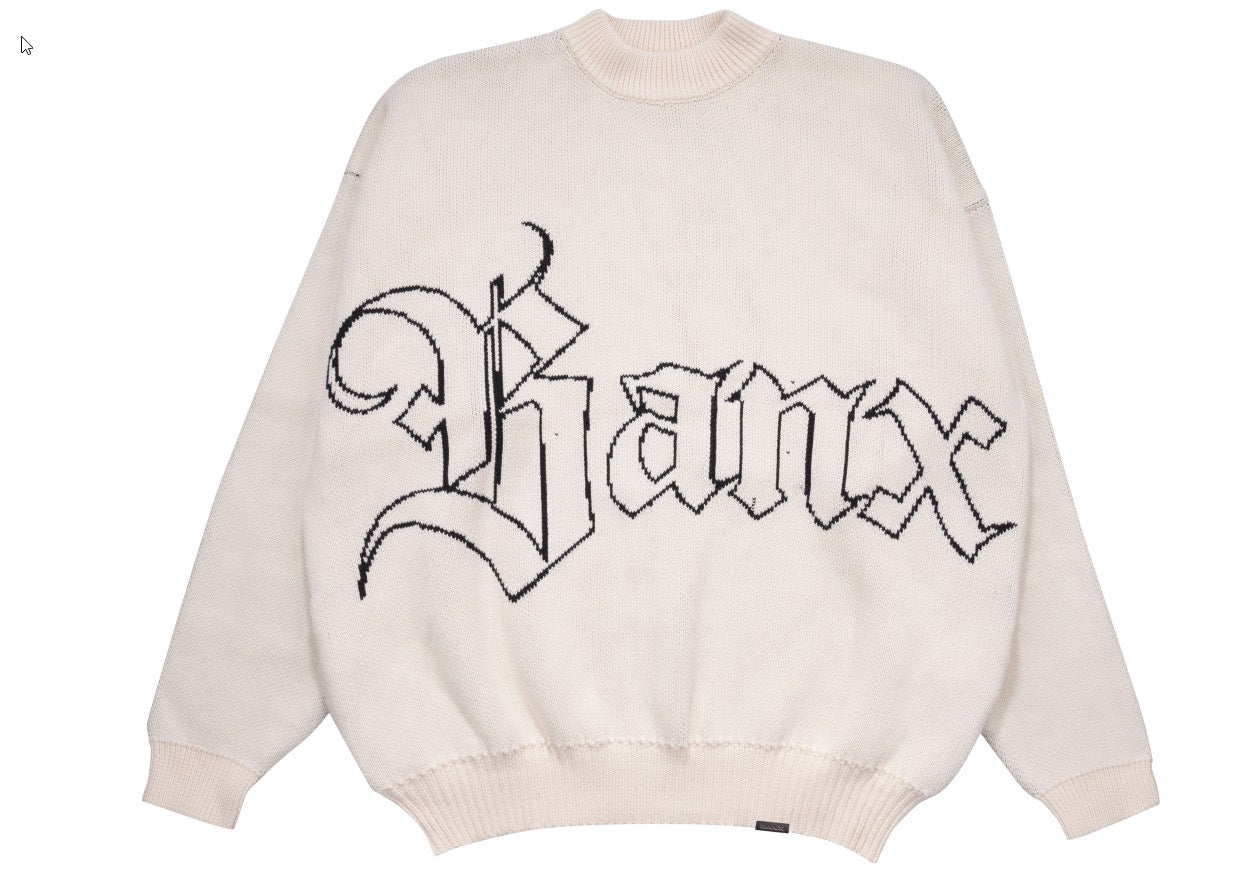 TEXTURA Oversized Knitwear v2 - Bone White