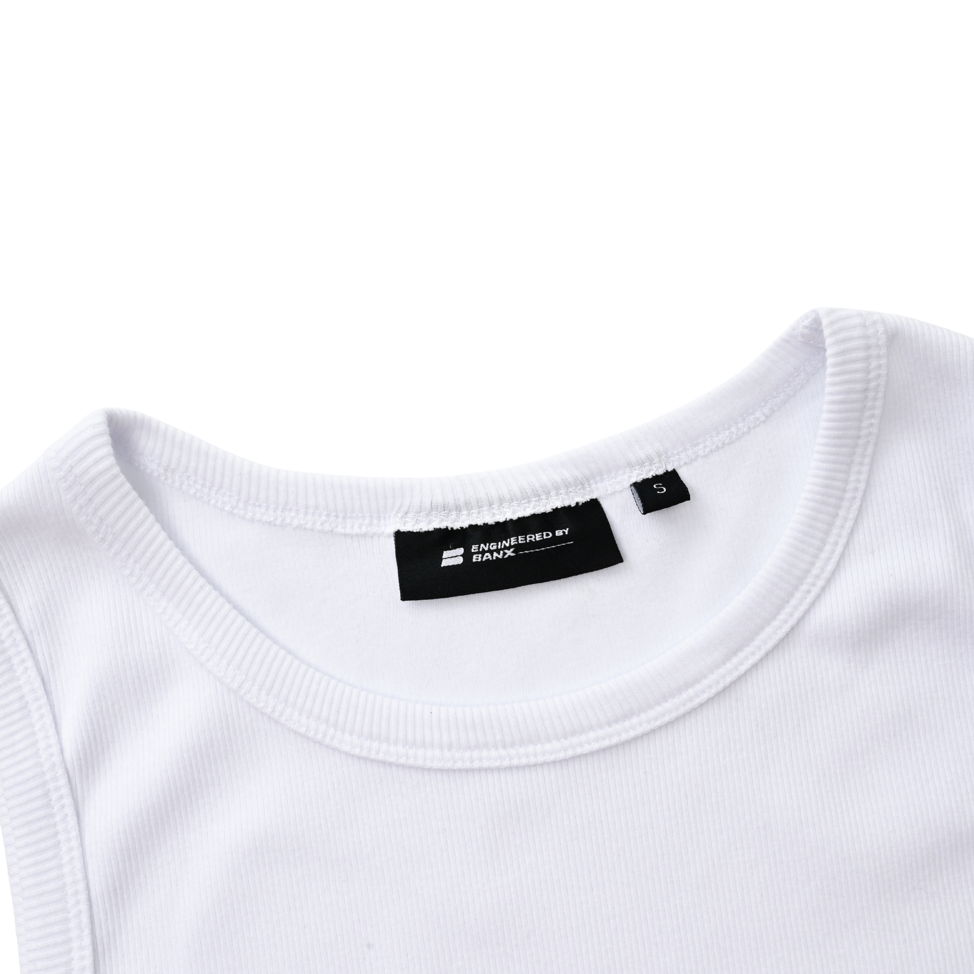 EBB - Ribbed Singlet - White