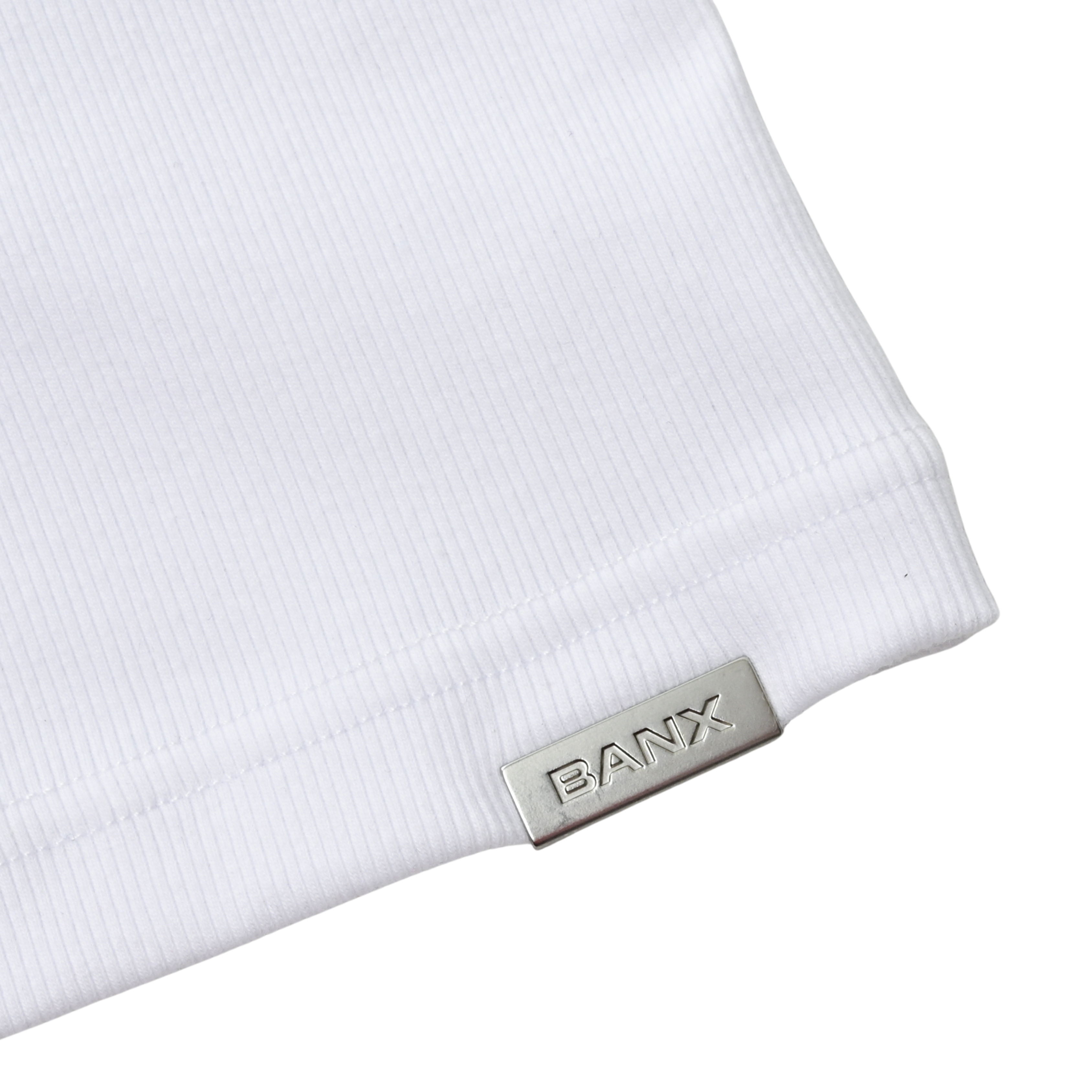 EBB - Ribbed Singlet - White