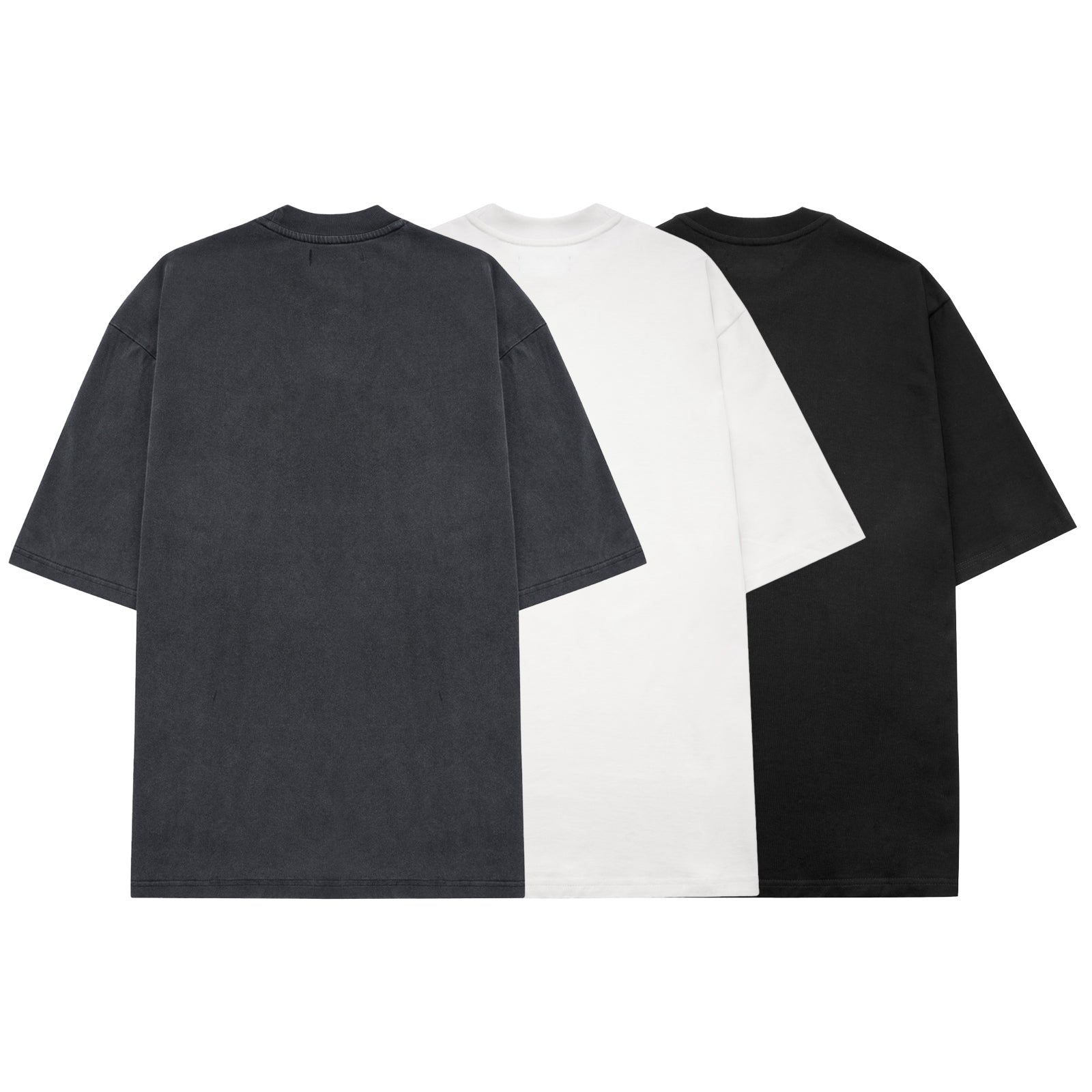 EBB - Signature Blank Oversized Shirt - Triple Pack (Tri Colour)
