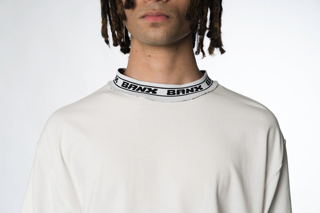 ATW PRIME Jacquard Collar Oversized Shirt