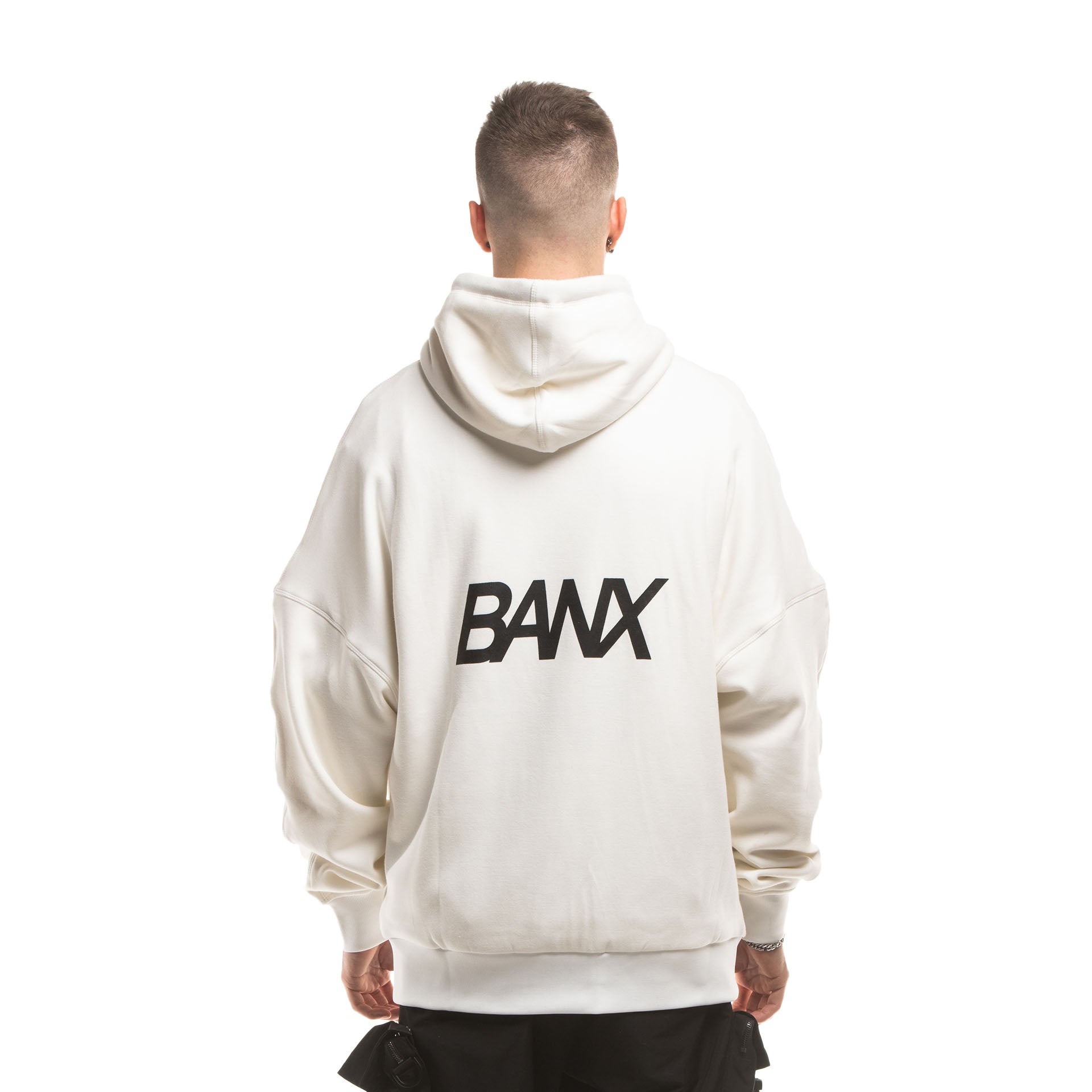 R-S REVERSIBLE HOODIE - WHITE