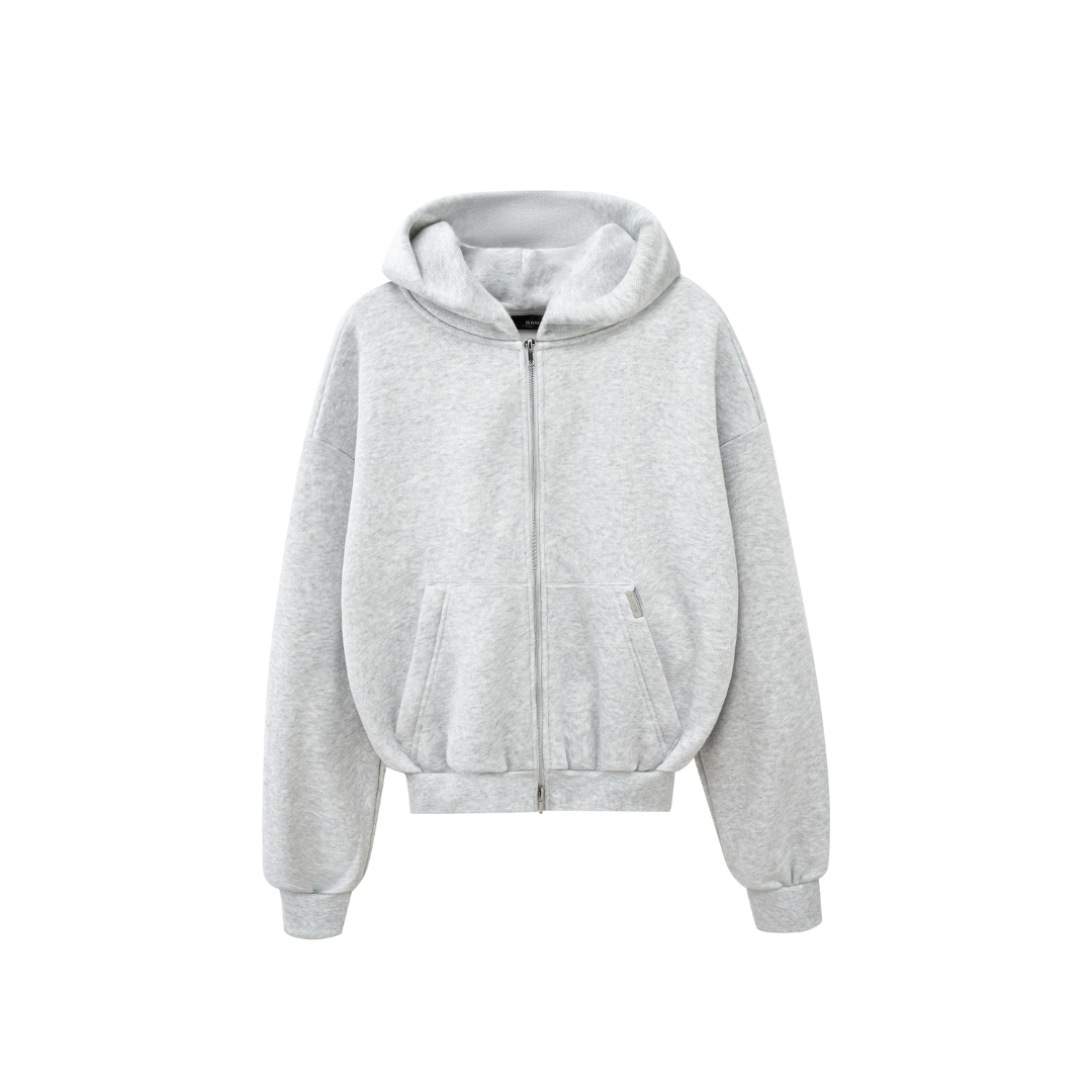 EBB - Signature Blank Zip Up Hoodie - Marle [COMING SOON]