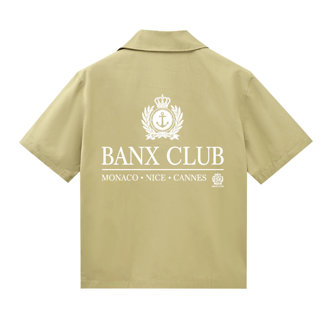 BANX CLUB Utility Button Up - Khaki [COMING SOON]