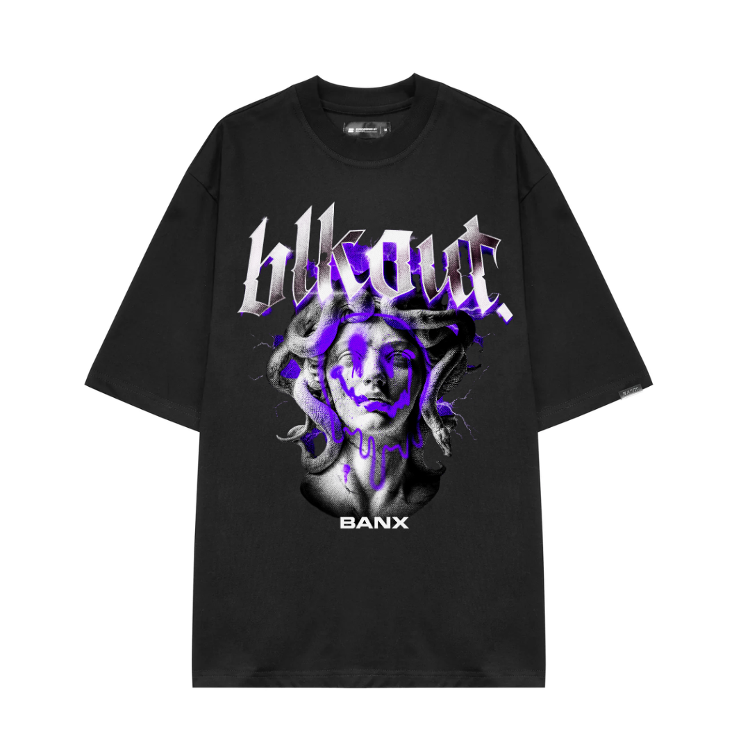 BANX x BLKOUT - MEDUSA Oversized Shirt - Black
