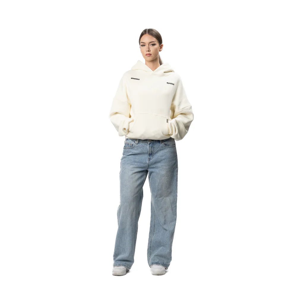 H2S x BANX - Bone White Hoodie / Stone Washed Blue Jeans - Bundle