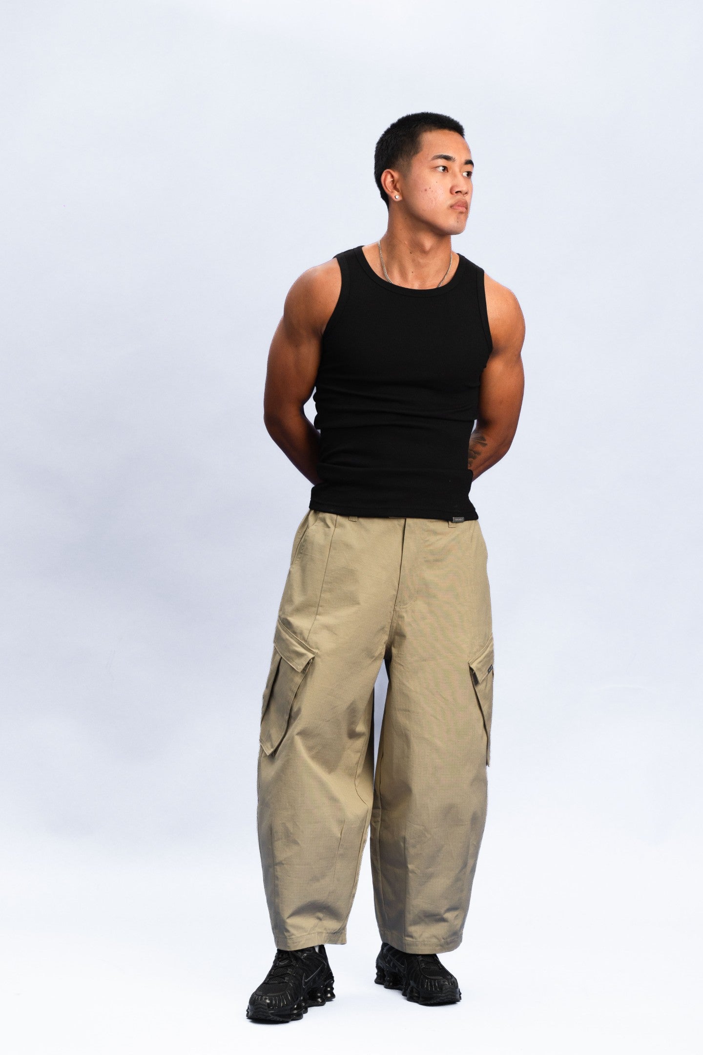 EBB - Ribbed Singlet - Black