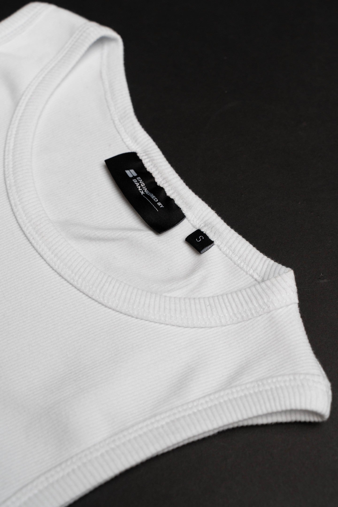 EBB - Ribbed Singlet - White
