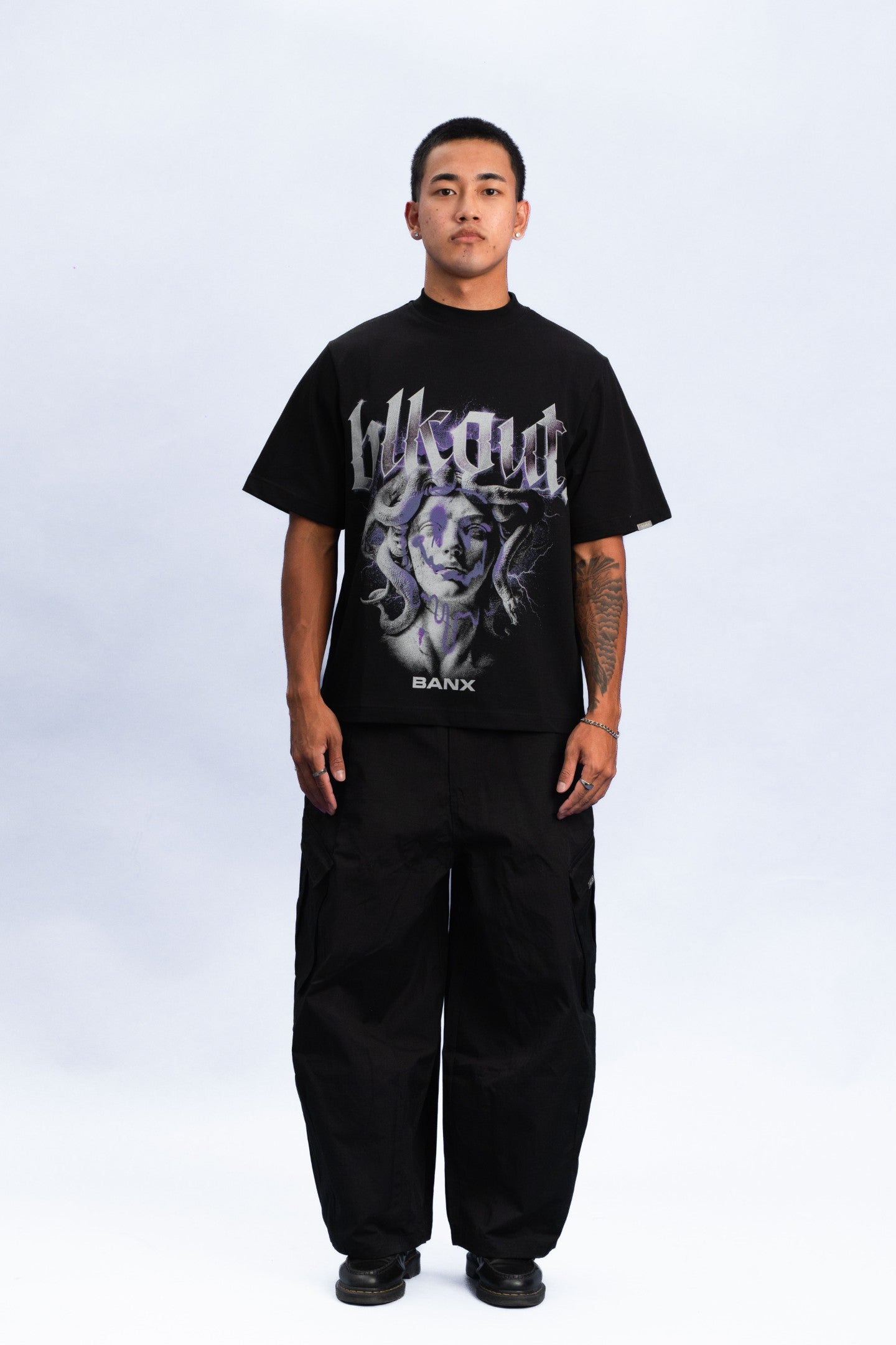 BANX x BLKOUT - MEDUSA Oversized Shirt - Black