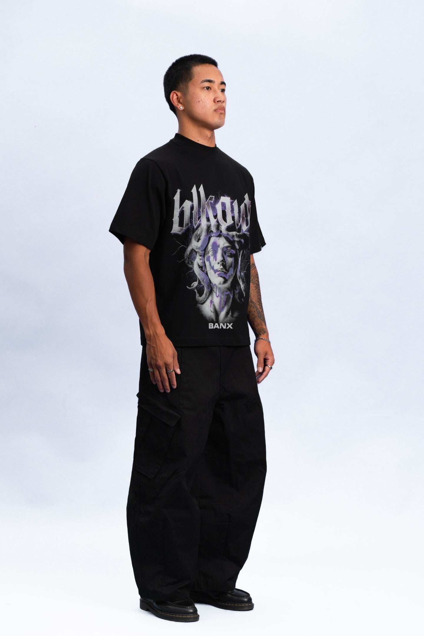 BANX x BLKOUT - MEDUSA Oversized Shirt - Black