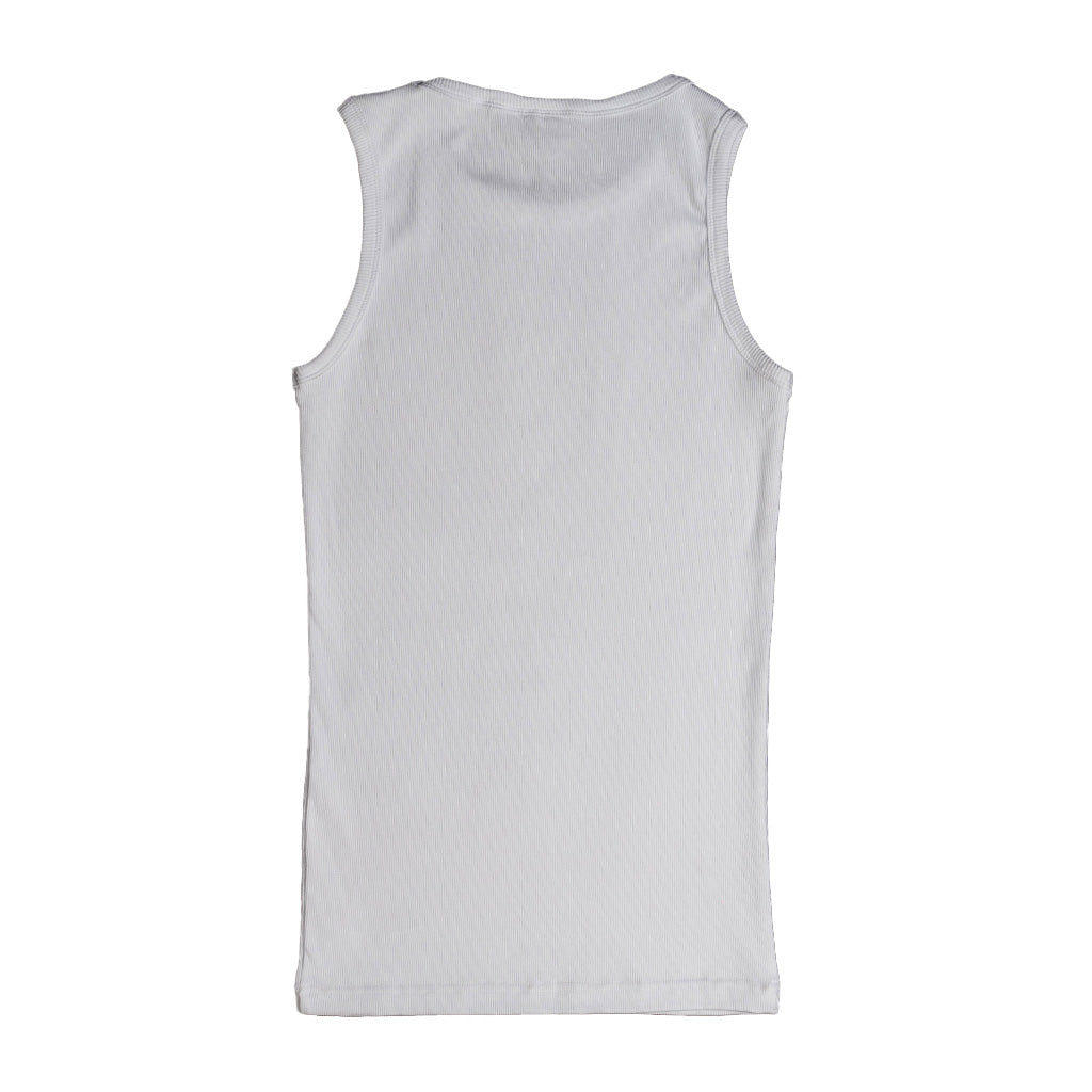 EBB - Ribbed Singlet - White