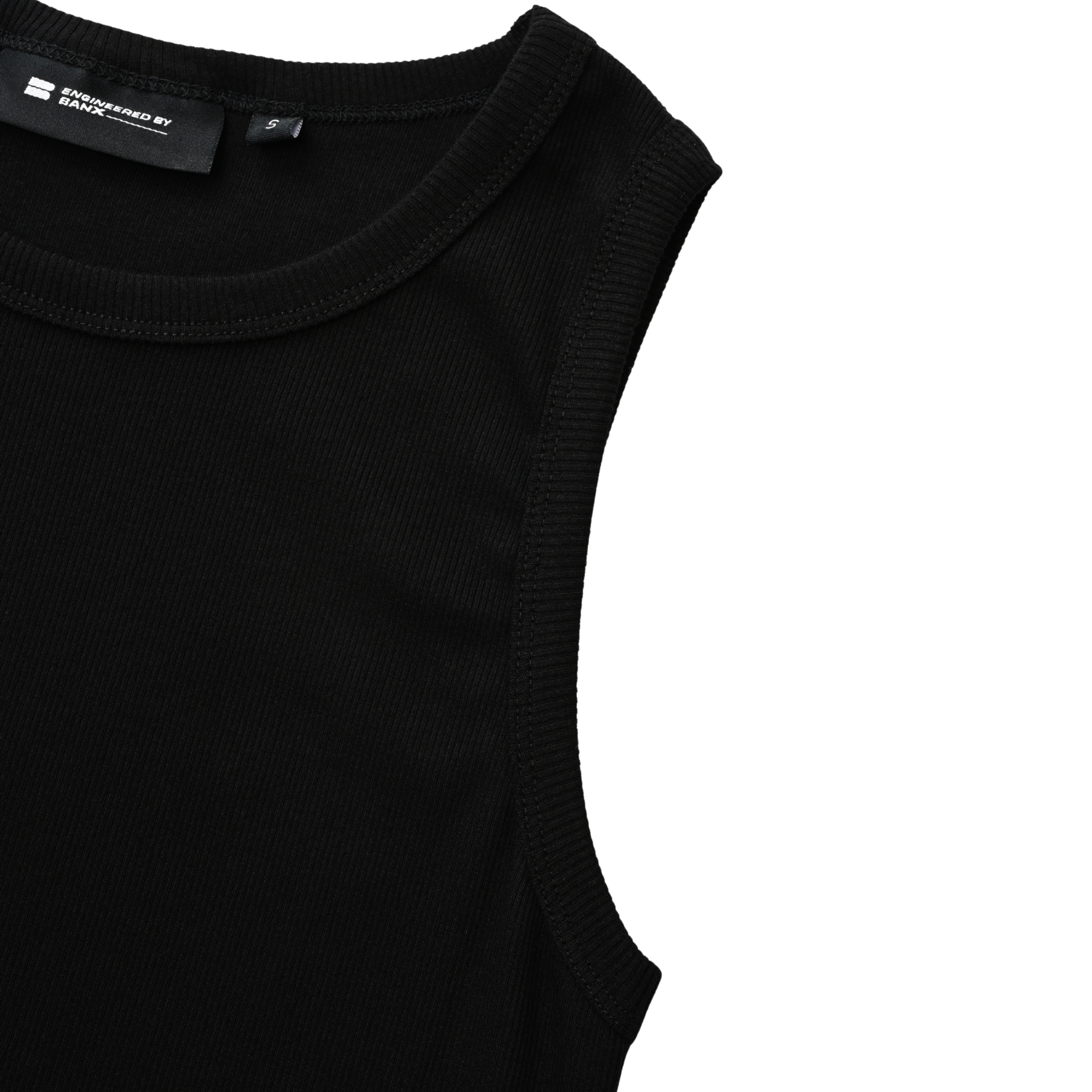 EBB - Ribbed Singlet - Black