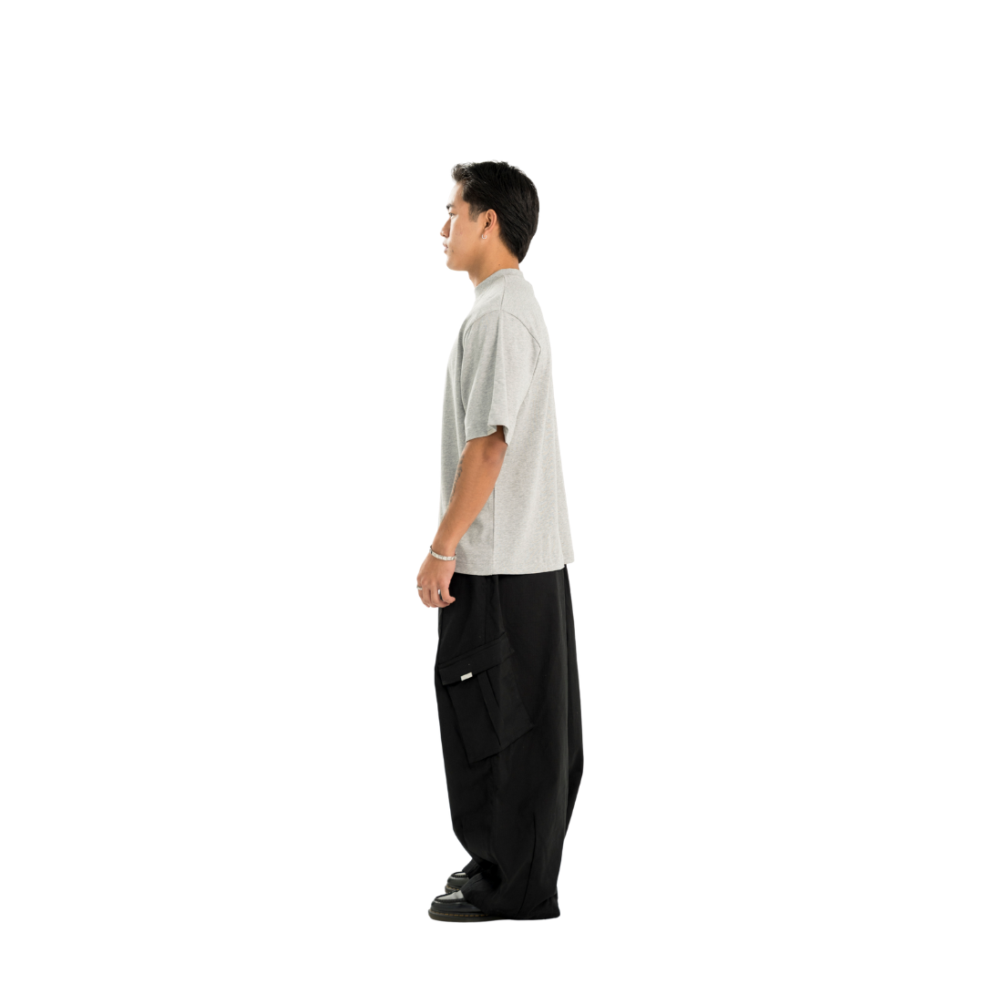 EBB - Signature Blank O/Sized Shirt - Heather Grey