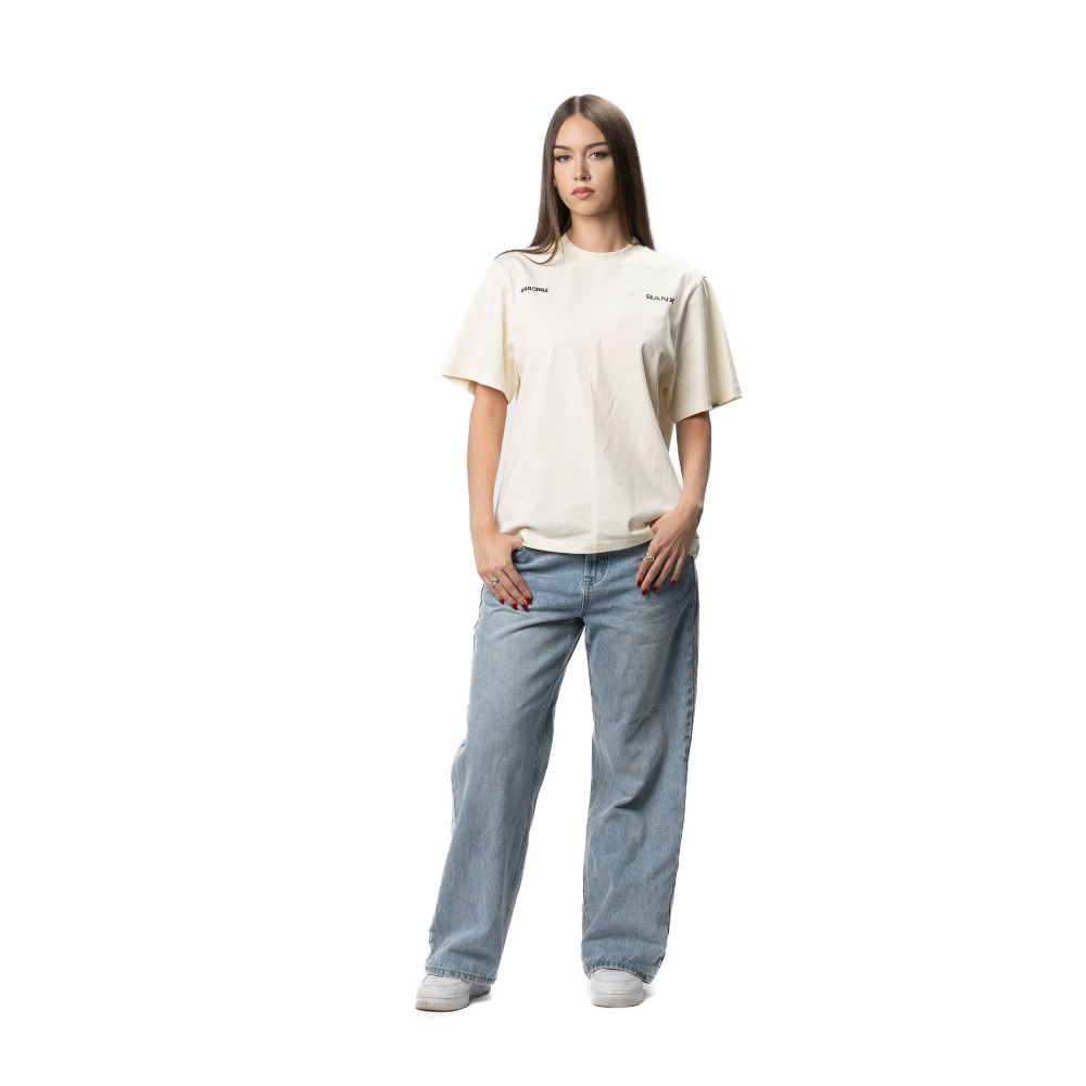 BANX x HEAD2SOLE - "The Collab No One Asked For" Oversized Shirt - Bone White