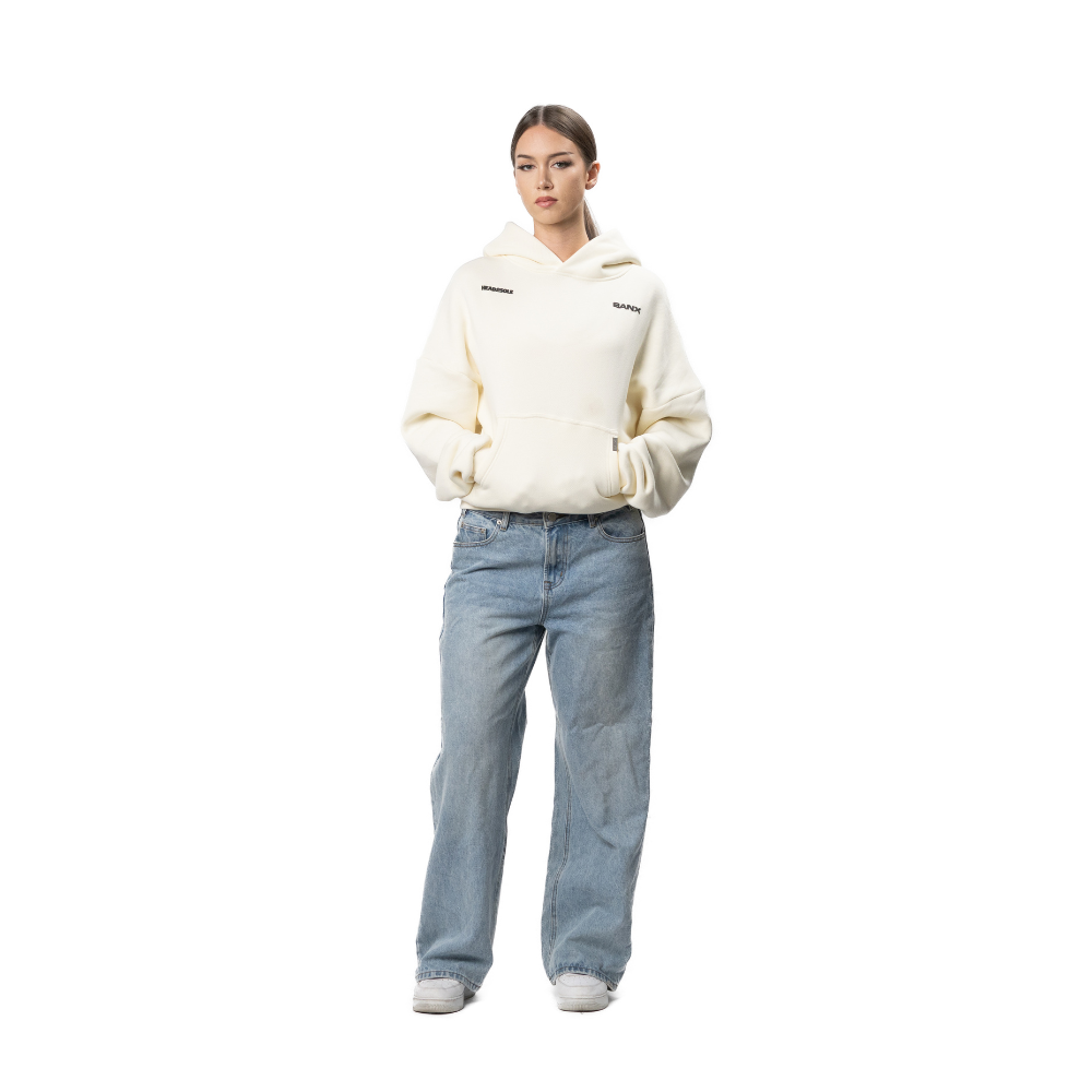 BANX x HEAD2SOLE - "The Collab No One Asked For" Oversized Hoodie - Bone White