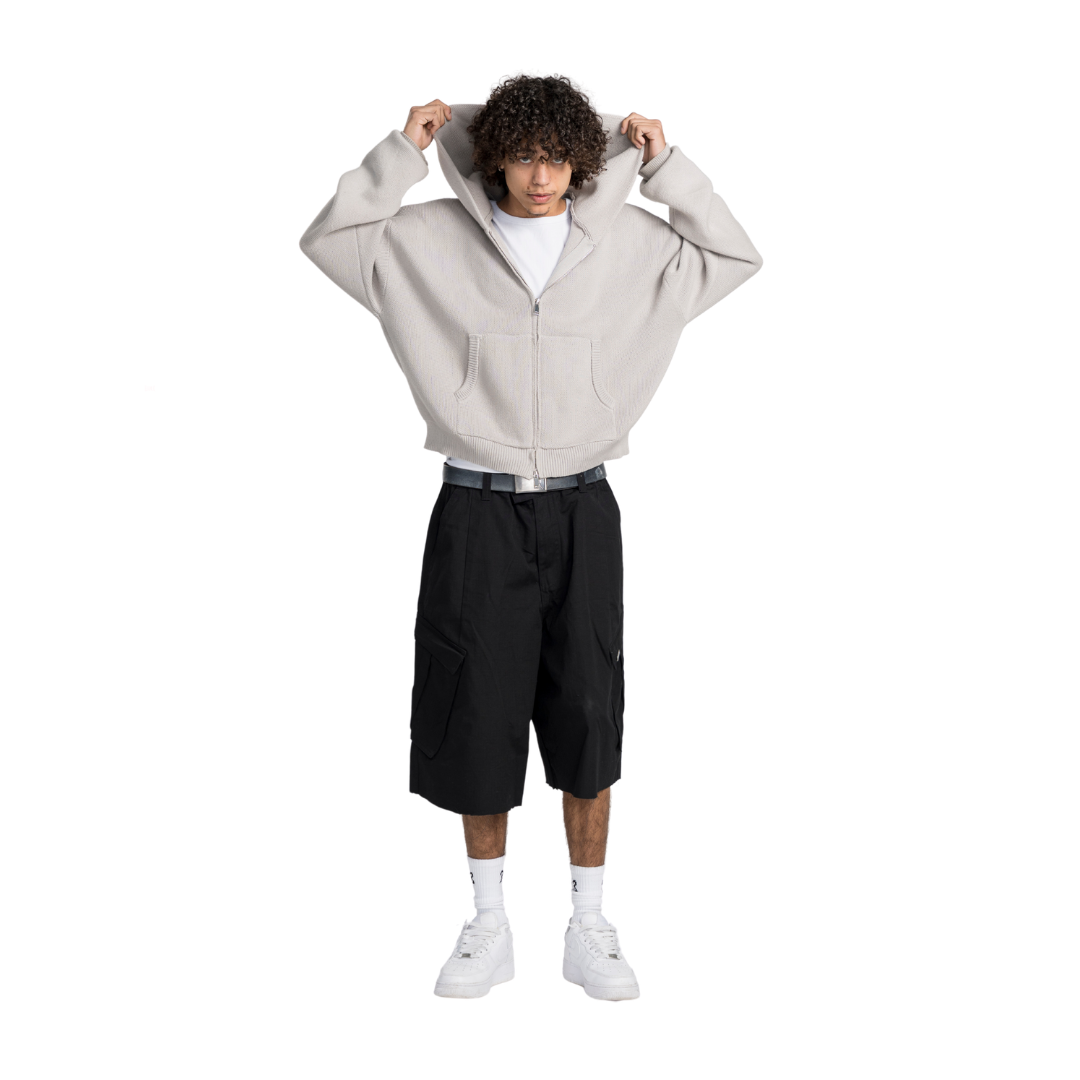 EBB - Knit Zip Hood - Mist [NOTIFY ME]