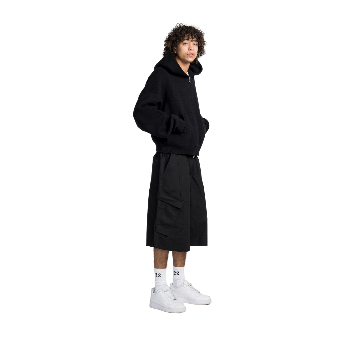 EBB - Knit Zip Hood - Carbon [NOTIFY ME]