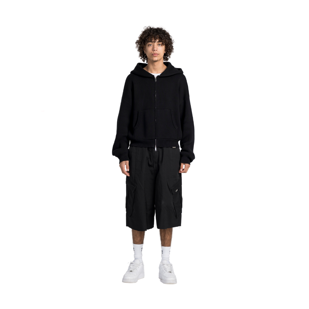 EBB - Knit Zip Hood - Carbon [NOTIFY ME]