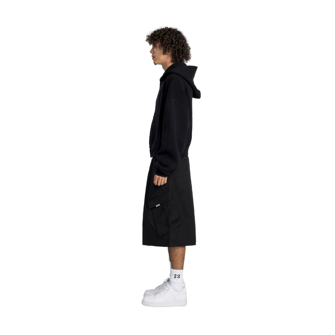 EBB - Knit Zip Hood - Carbon [NOTIFY ME]